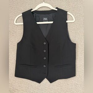 Zara Elegant Black Vest